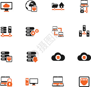 服务器图标 se文件夹数据地球电脑主机网络监视器港口主持人互联网图片