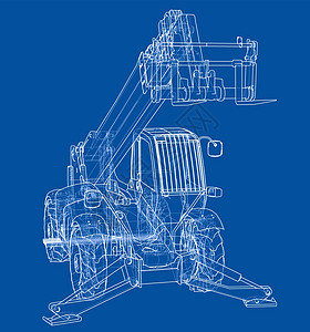 叉车概念 韦克托机器送货工厂仓库贮存货运后勤3d载体商业图片
