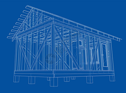 私人住宅素描 韦克托住房技术蓝图房子工程建造项目建筑学海拔商业图片