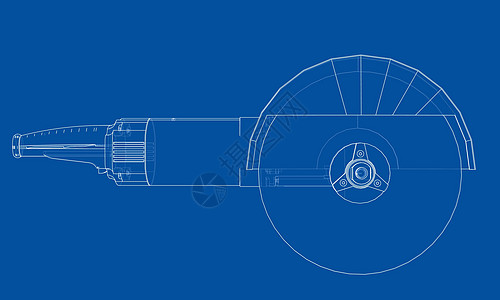 轮廓电动角磨机 韦克托车削速度金属插图车轮工艺维修绘画手臂力量图片