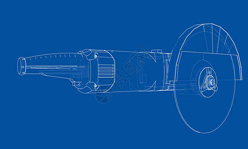 轮廓电动角磨机 韦克托工艺安全工人绘画机器维修磨料草图金属车削图片