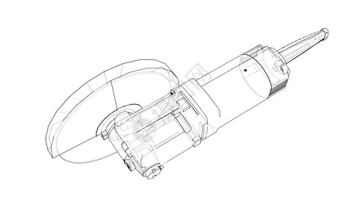 轮廓电动角磨机 韦克托绘画手臂工具车轮磨料工艺危险速度工业金属图片