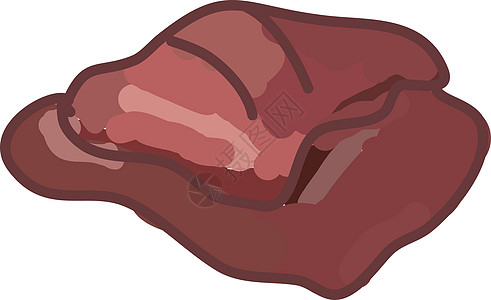 白色背景上的热狗团体肋骨产品熏肉小吃插图红肉材料香肠图片