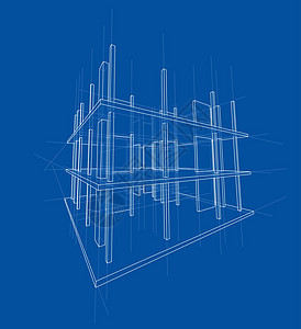 正在建造的房子的绘图 韦克托框架建筑师办公室草图打印3d工程师计算机工地绘画图片