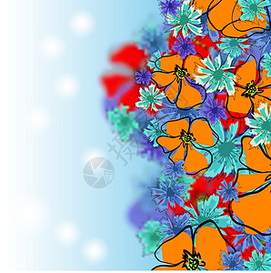 庆典设计的春天的花朵 复古矢量图 春天开花 夏季矢量背景 花卉插图 花艺设计元素草地植物学作品问候语邀请函卡片花瓣婚礼花园晴天图片