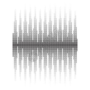 半色调声波模式 均衡器屏幕 音乐振动图 电波振幅图片
