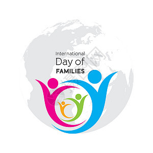 国际家庭日  4 人家庭的概念父亲母亲和女儿父母女孩庆典插图妈妈乐趣女士姐姐男性女性图片