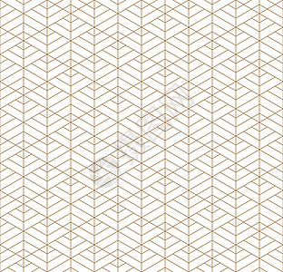 受日本久美子饰品启发的无缝几何图案屏幕激光角落织物木头商事传统格子三角形网格图片