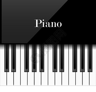 现实的钢琴键它制作图案矢量艺术旋律白色歌曲合成器插图艺术家音乐笔记钥匙图片