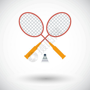 羽毛球运动网球行动绘画玩家比赛游戏训练竞争球拍图片