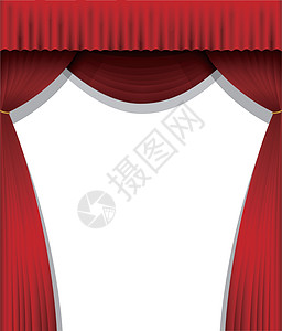 舞台剧院红色窗帘背景它制作图案空白横幅电影插图音乐会戏剧推介会歌剧载体马戏团设计图片