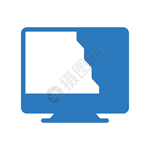 细目美元标识互联网技术电子裂缝桌面监视器空白电脑电视图片