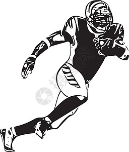 美式足球球员它制作图案绘画玩家团队院子职业联盟运动服头盔活动娱乐图片