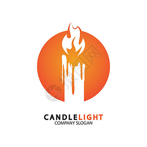 蜡烛灯图标标志设计矢量模板艺术烛光假期收藏生日宗教蜡烛持有者烧伤石蜡图片