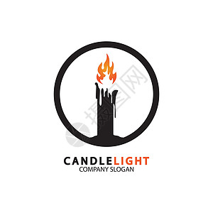 蜡烛灯图标标志设计矢量模板艺术教会卡片标识宗教庆典收藏持有者辉光假期图片