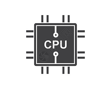 电路板线 cpu 芯片图标标志插图 vecto科学半导体技术显卡内存计算电子产品记忆木板打印图片