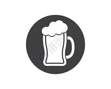 啤酒标志图标矢量插图设计收成朋友们酒精产品干杯线路潮人团队啤酒花格子图片