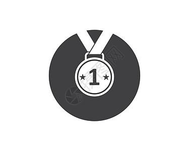 奖牌图标矢量插图设计金子勋章比赛成功游戏胜利挑战运动仪式网络图片