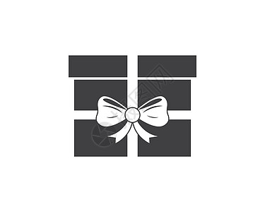 礼品盒标志矢量 ico红色纪念日白色周年插图庆典装饰问候语丝带正方形图片