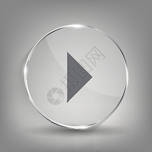 玻璃按钮媒体图标 它制作图案矢量插图记录音乐收藏圆形玩家体积技术网络工业图片
