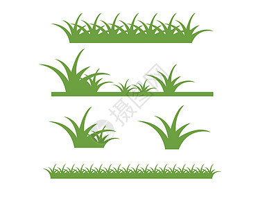 草矢量图模板丘陵树叶土地爬坡草原草本植物叶子牧场插图花园图片