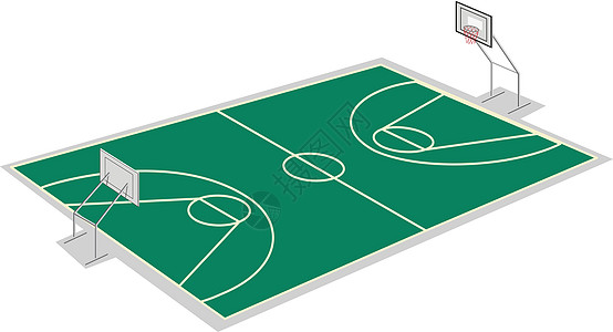 篮球场绿色场地标记活动享受游戏白色团队操场运动图片