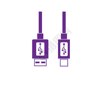 usb 图标矢量图黑色连接器插图记忆插座力量电缆驾驶插头贮存图片