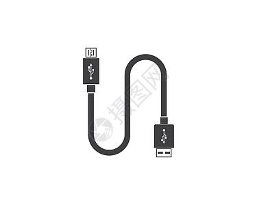 usb 图标矢量图技术电子硬件力量港口驾驶收费连接器插座记忆图片