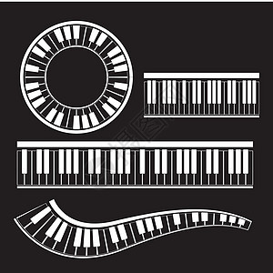键盘钢琴矢量乐器它制作图案乐队节日低音合成器艺术旋律细绳萨克斯管娱乐爵士乐图片