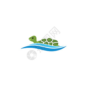 它制作图案的龟图标矢量图生态海洋形式脚蹼插图游泳乌龟生物住宅海龟图片