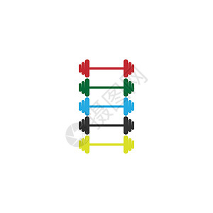 触须标志 ico俱乐部锻炼重量插图训练健身房力量运动哑铃标识图片