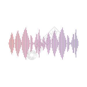 音频技术音乐声波矢量 ico嗓音脉冲体积激光振动收音机均衡器海浪插图电子图片