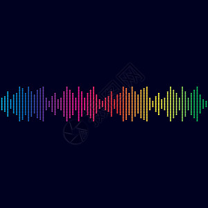 声波标志矢量 ico信号记录配乐录音机脉冲旋律歌曲体积海浪电子图片