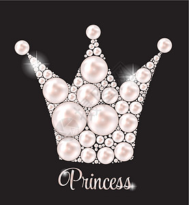 公主皇冠珍珠背景矢量图墙纸女王魔法孩子香水帽子骑士绘画电脑青蛙背景图片