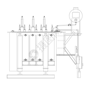高压变压器 韦克托字法草图接线电源线技术转换工程力量电压绝缘图片