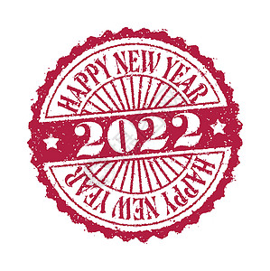 2022 年新年橡皮图章插图系列商业艺术问候语打印标签贺卡邮票烙印墨水海豹图片
