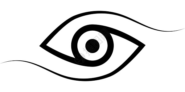 标识眼睛书法线条矢量优雅的眼睛符号洞察力远见卓识感单位网络装饰品黑色主义者魔法极简曲线艺术圆圈卡片图片