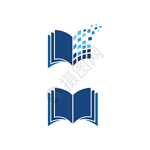 书籍矢量图标设计它制作图案商业文学艺术科学学校插图互联网出版图书馆品牌背景图片