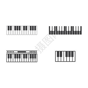 钢琴图标矢量 ilustratio爵士乐高音艺术工作室音乐音乐会钥匙乐器贴纸商业图片