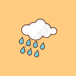 云蓝色天气季节网络风暴温度雨滴气候插图多云图片
