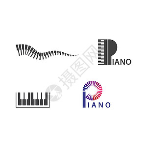 钢琴矢量图音乐家艺术音乐会高音工作室贴纸插图钥匙商业音乐图片