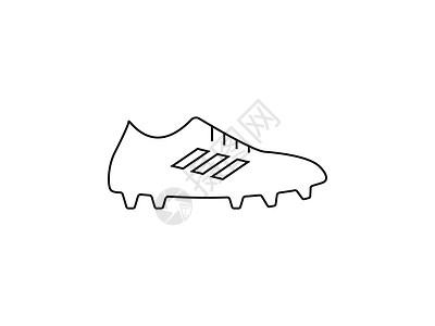 足球靴 鞋图标 矢量插图 平板设计蕾丝游戏活动鞋类标识竞赛圆圈团队运动网络图片