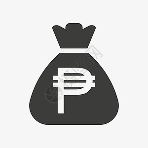 菲律宾比索图标 PHP 货币包银行业顾客插图投资宝藏交换零售市场商业金融图片