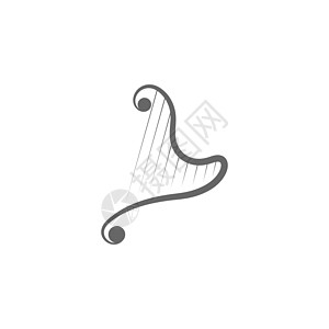 竖琴乐器图标说明娱乐萨克斯管收藏音乐会吉他钢琴低音细绳小提琴喇叭图片