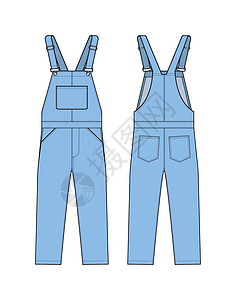 Denim 总体跳自控矢量模板插图小样连衣裤服饰牛仔绘画纺织品女性牛仔裤加油机服装图片