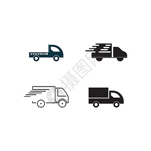 货运卡车标志船运圆圈货车运输货物速度车辆载体交通插图图片