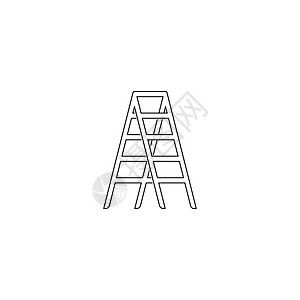 阶梯图标黑色艺术力量标识梯子信号楼梯插图工作网络图片