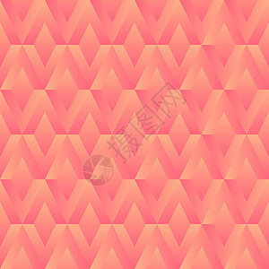 几何无缝图案与鲑鱼粉色和珊瑚橙色的菱形 时尚的夏季 2020 配色方案背景图片