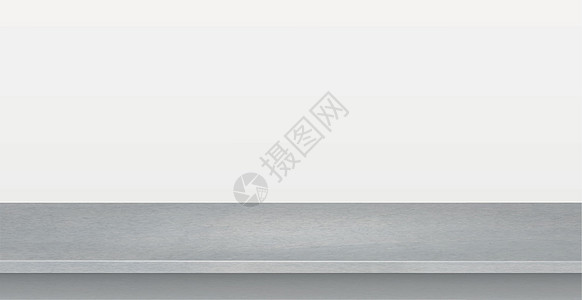 白色全景背景上的灰色混凝土石反面 宣传性网络模板  矢量厨房艺术柜台地面台面石头岩石桌面石英插图图片