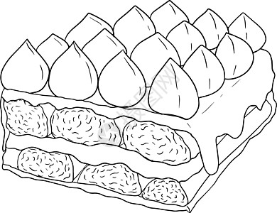 美味的甜点和甜点 甜点的彩色页浆果早餐生日蛋糕面包牛奶巧克力美食食谱营养图片